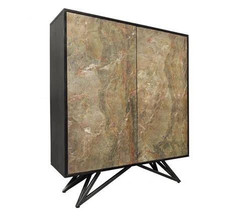 barová skrinka Gatsby s 3D dizajnom