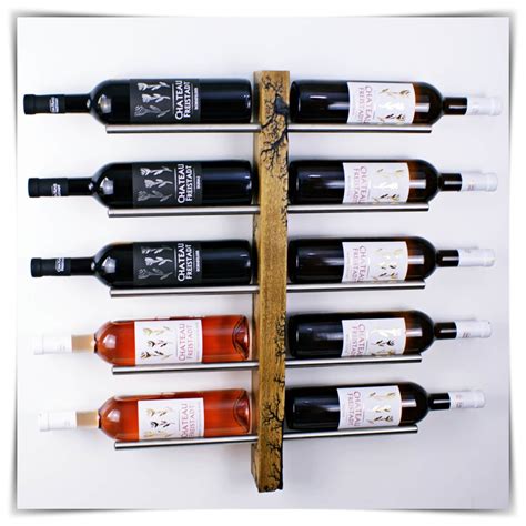 moderný stojan na víno pre 10 fliaš