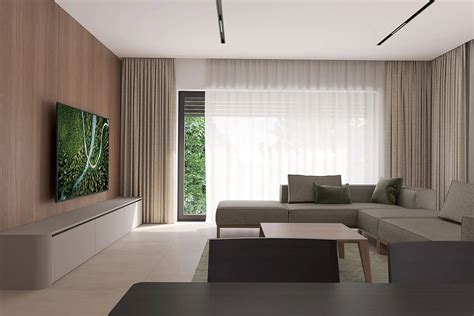 interiér s drevenou barovou skrinkou