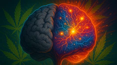 Diagram porovnávajúci štruktúru mozgu po konzumácii alkoholu a marihuany