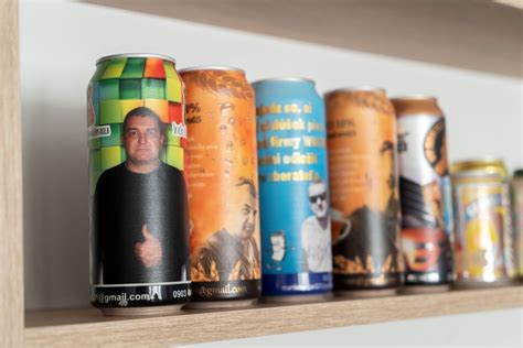 Rôzne druhy plechoviek s radlerom