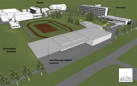 Vizualizácia Vinársko-ovocinárskeho kampusu v Modre