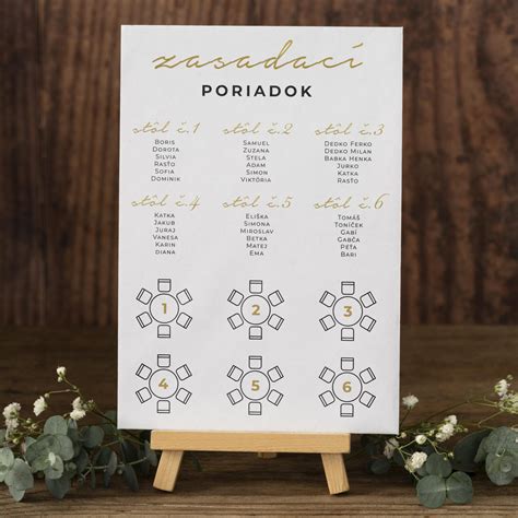 Zasadací poriadok na pracovnom obede