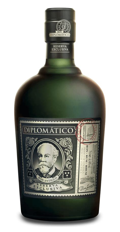 Fľaša rumu Diplomático Reserva Exclusiva 12 Y.O. s pohárom