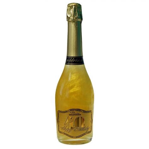 Zlaté šampanské vo fľaši