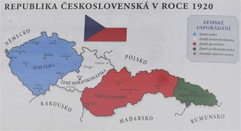 Mapa Európy s vyznačením Československa v roku 1989