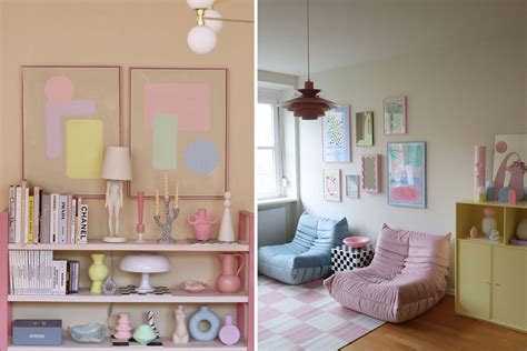 moderný interiér s pastelovými farbami