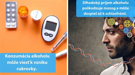 Grafické znázornenie negatívnych účinkov alkoholu na organizmus