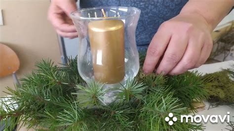 Príklad vianočného svietnika s papierovou šablónou