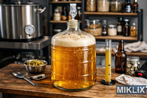 Ilustrácia znázorňujúca vrchné kvasenie piva