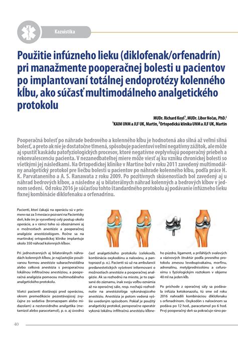 ilustrácia pooperačnej starostlivosti o koleno