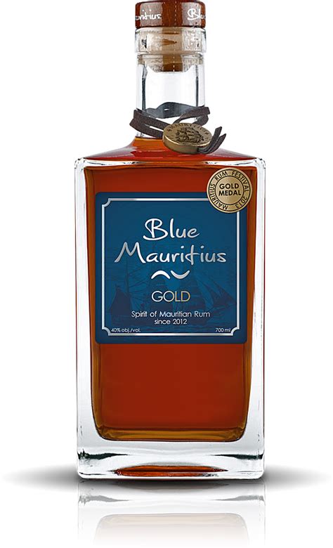 Fľaša rumu Blue Mauritius Gold