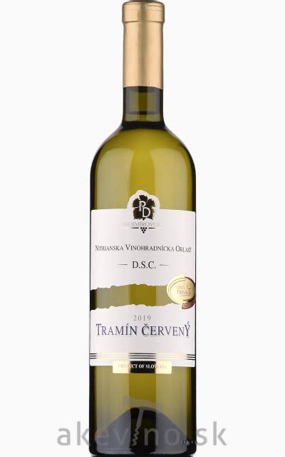 Fľaša vína Tramín červený z PD Mojmírovce