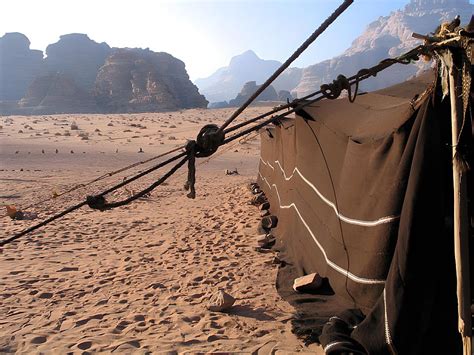 Beduínsky stan v púšti Wadi Rum
