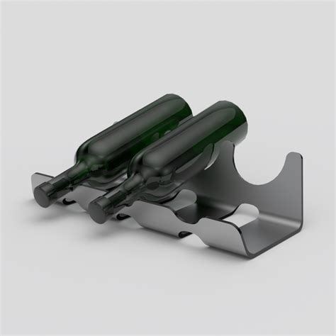 Detail ručne vyrábaného kovového stojana na víno