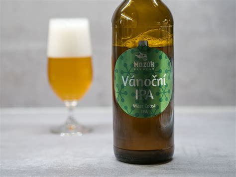 Fľaša piva Vánoční IPA od Pivovaru Mazák