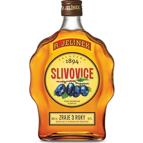 Fľaša Rudolf Jelínek Slivovica Zlatá Budík
