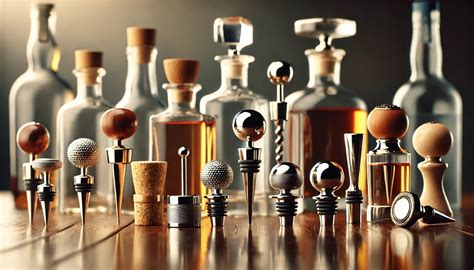 Rôzne typy uzáverov fliaš s alkoholom