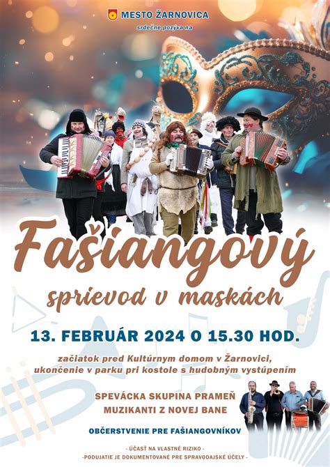 Fašiangový sprievod s maskami