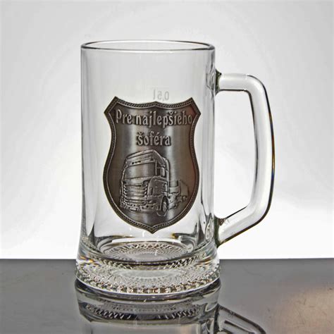 Štýlový pivný pohár s potlačou