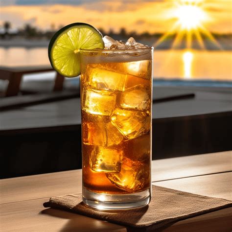 pohár s nápojom Dark 'n Stormy