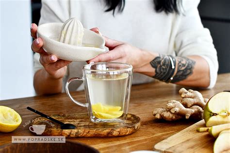 Ilustrácia prípravy zázvorového čaju