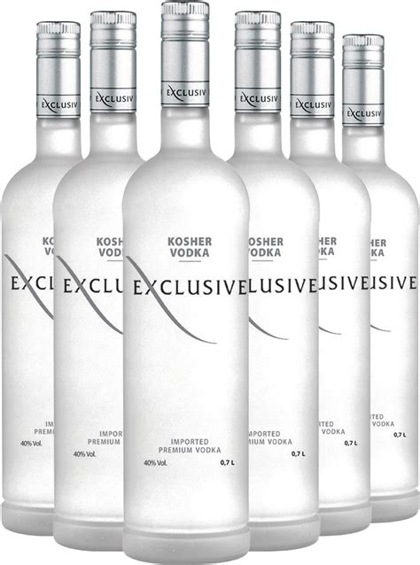 Fľaše Alternative Vodky s rôznymi príchuťami