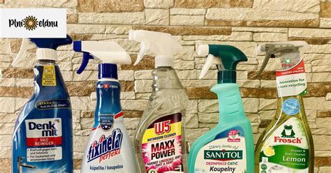 Ilustrácia rôznych čistiacich prostriedkov na báze octu