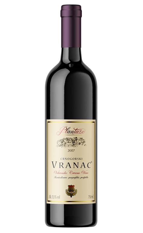obrázok fľaše vína PLANTAŽE Crnogorski Vranac