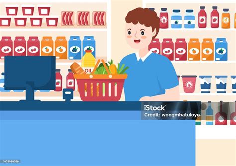 Ilustračný obrázok akčného letáku s potravinami