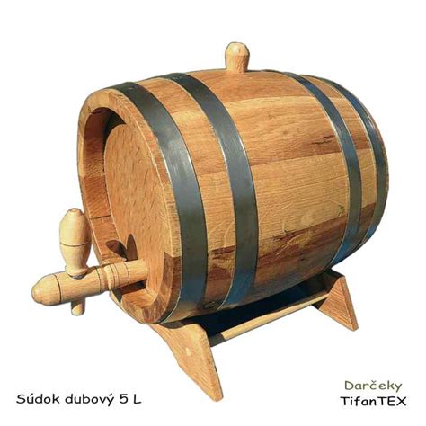 Dubový súdok s kohútikom a podstavcom