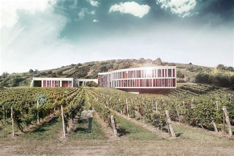 Interiér Vinařského domu s amforami kvevri