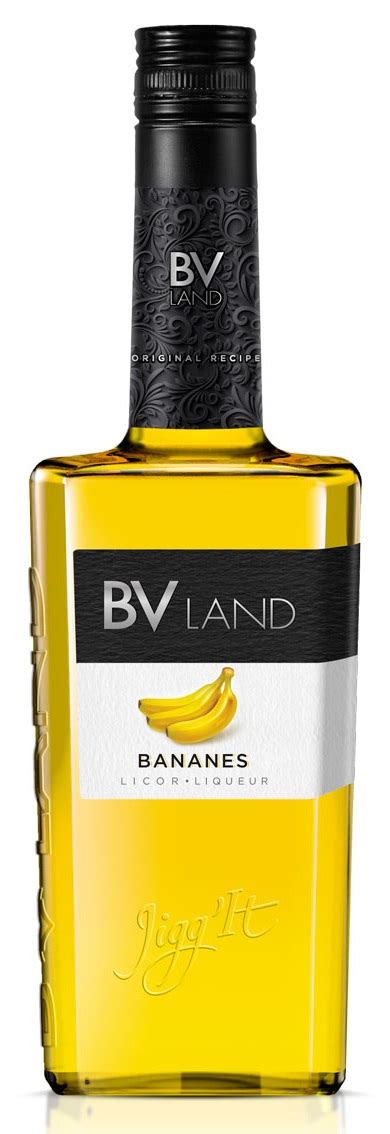 Fľaša banánového likéru BVLand Bananes