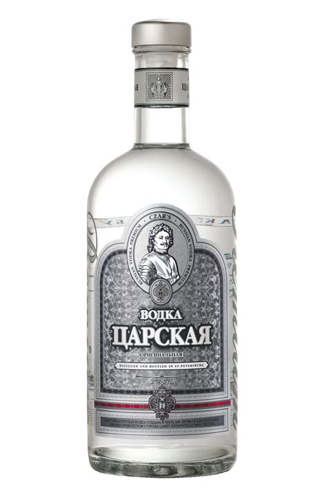 Fľaša Carská strieborná vodka