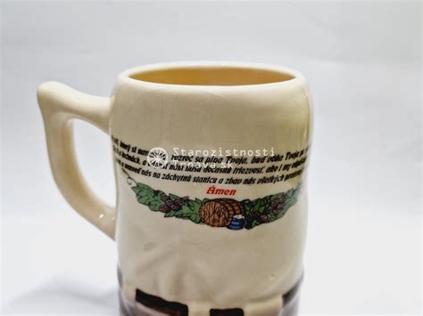 Keramický pivný krígeľ