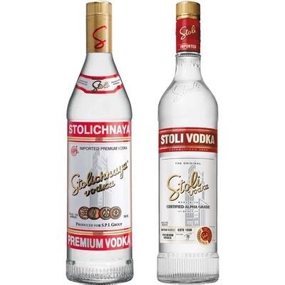 Fľaša Stolichnaya vodky