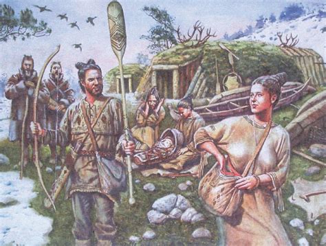 Ilustrácia pravekých ľudí vyrábajúcich pivo