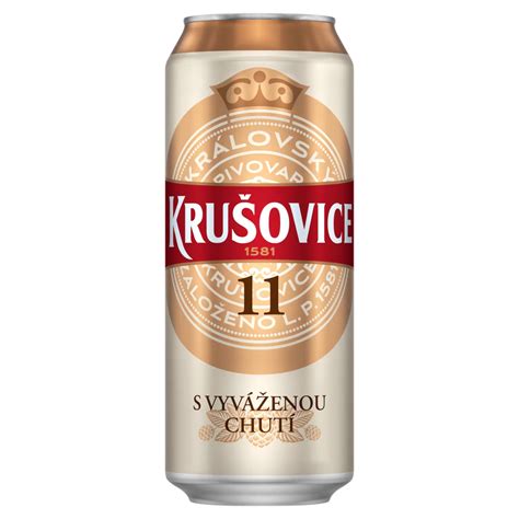 České pivo Krušovice v plechovke
