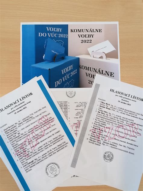 volebná urna a hlasovacie lístky