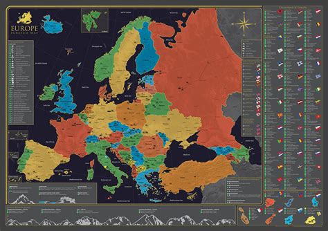 Mapa Európy so zvýraznenými krajinami zapojenými do TISPOL