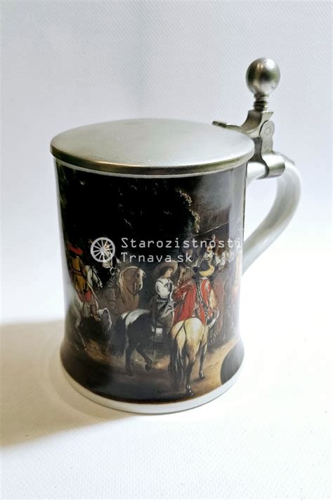 Pivný krígeľ s cínovým vekom