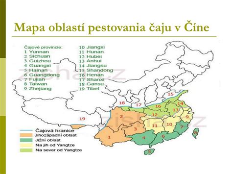 Mapa hlavných oblastí pestovania chmeľu