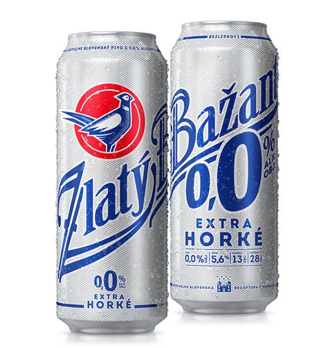 Dve plechovky Zlatý Bažant 0,0% Extra Horké
