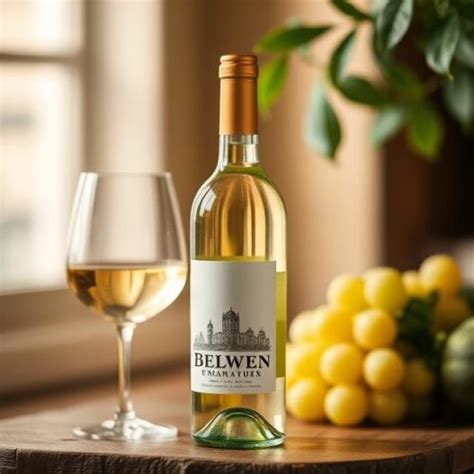 fľaša polosladkého bieleho vína