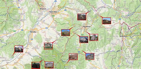 Mapa okolia Vyhliadkovej veže Tokaj