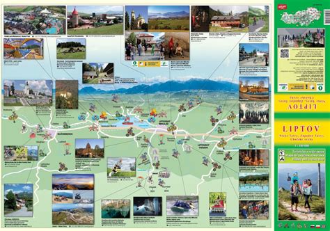 Mapa regiónu Liptov s vyznačenými Kvačanmi