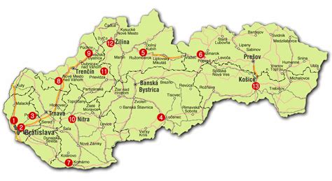 Mapa: Odberné miesta zálohového systému na Slovensku