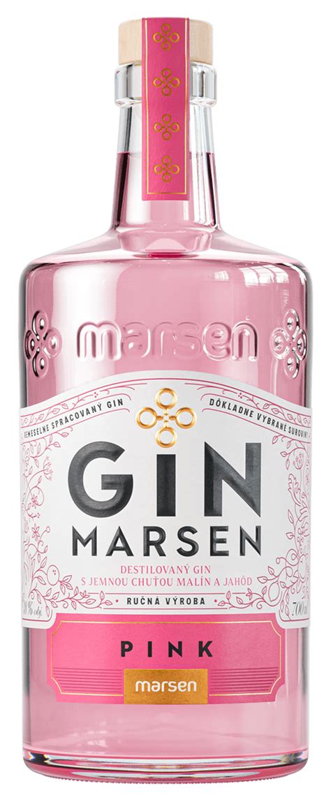 Fľaša Ginu Marsen Original a Gin Marsen Pink