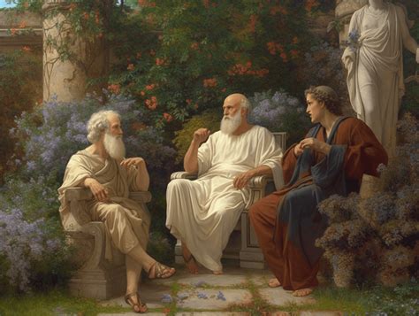 Filozofi diskutujúci o humore