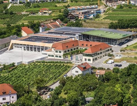 Architektúra moderného vinárstva v obklopení viníc